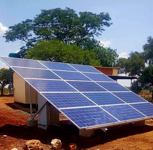 Ground mount solar for irrigation