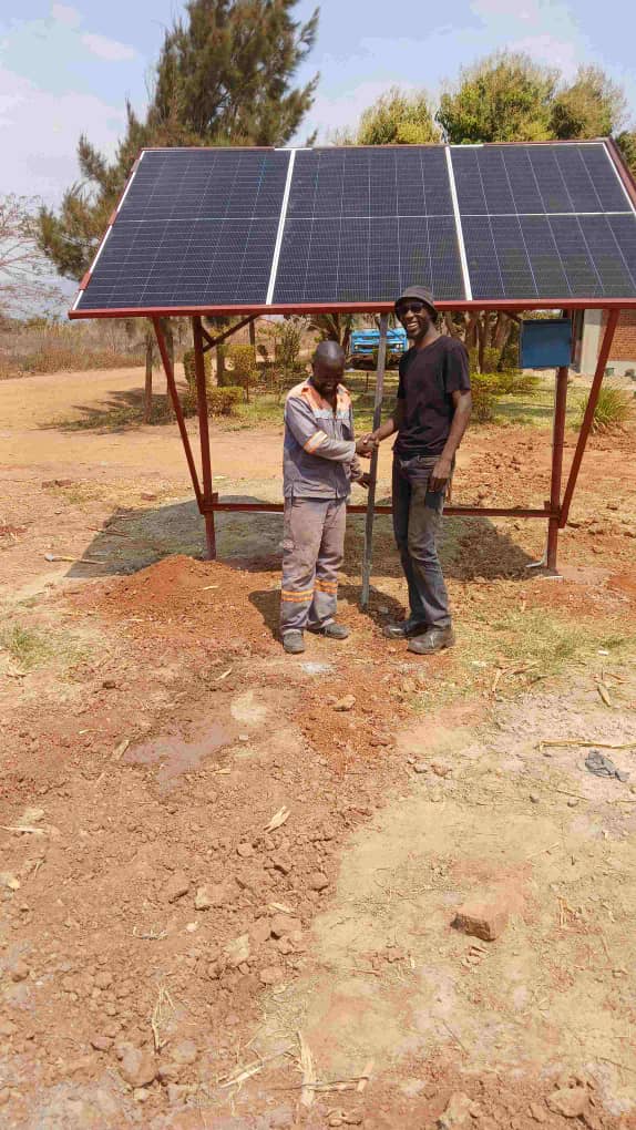 Solar pump installation handshake