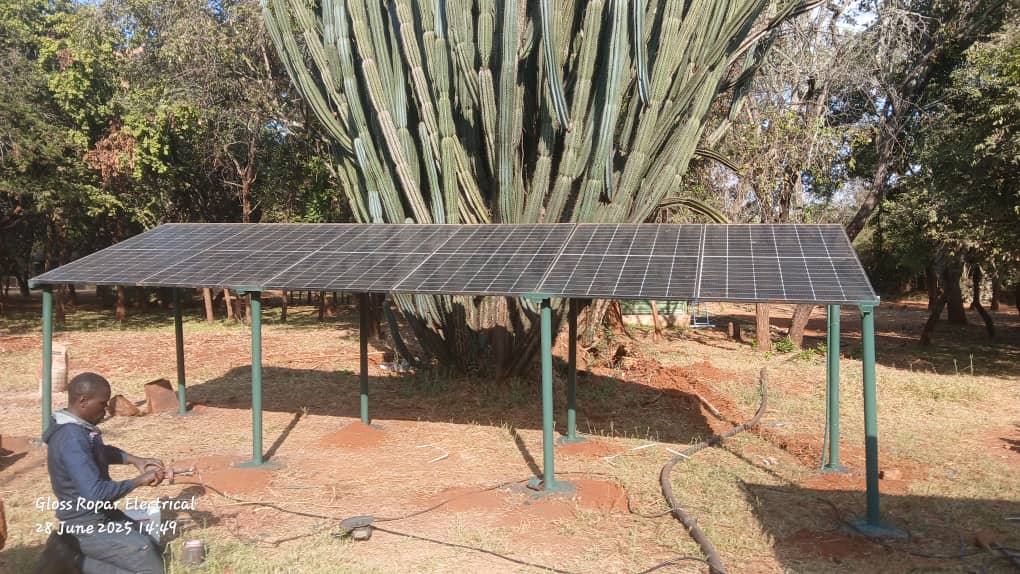Large ground mount solar array